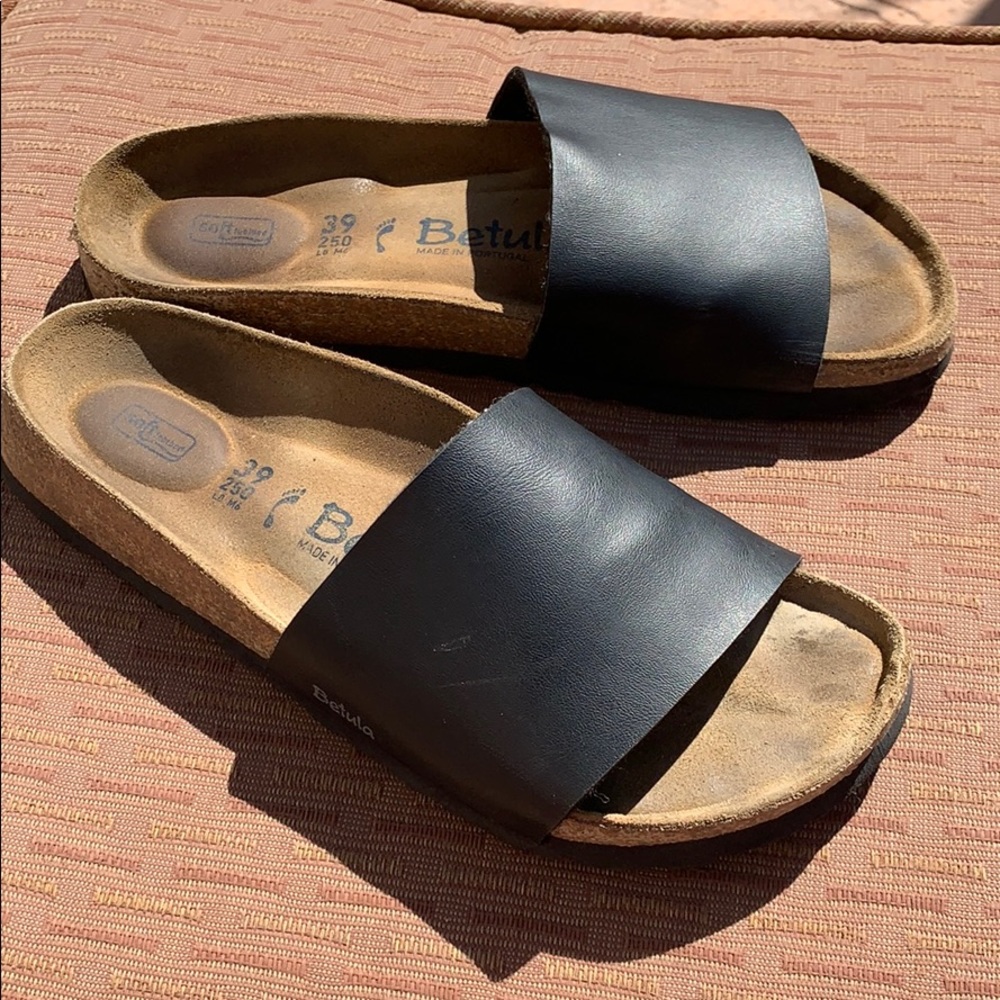 Sz 39 betula slides. Made in Portugal. Sz 9 us